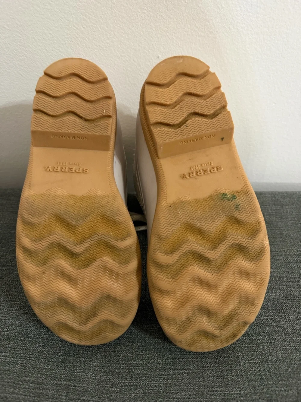 Sperry Kids Cream & Tan Waterproof Lace-Up Duck Boots